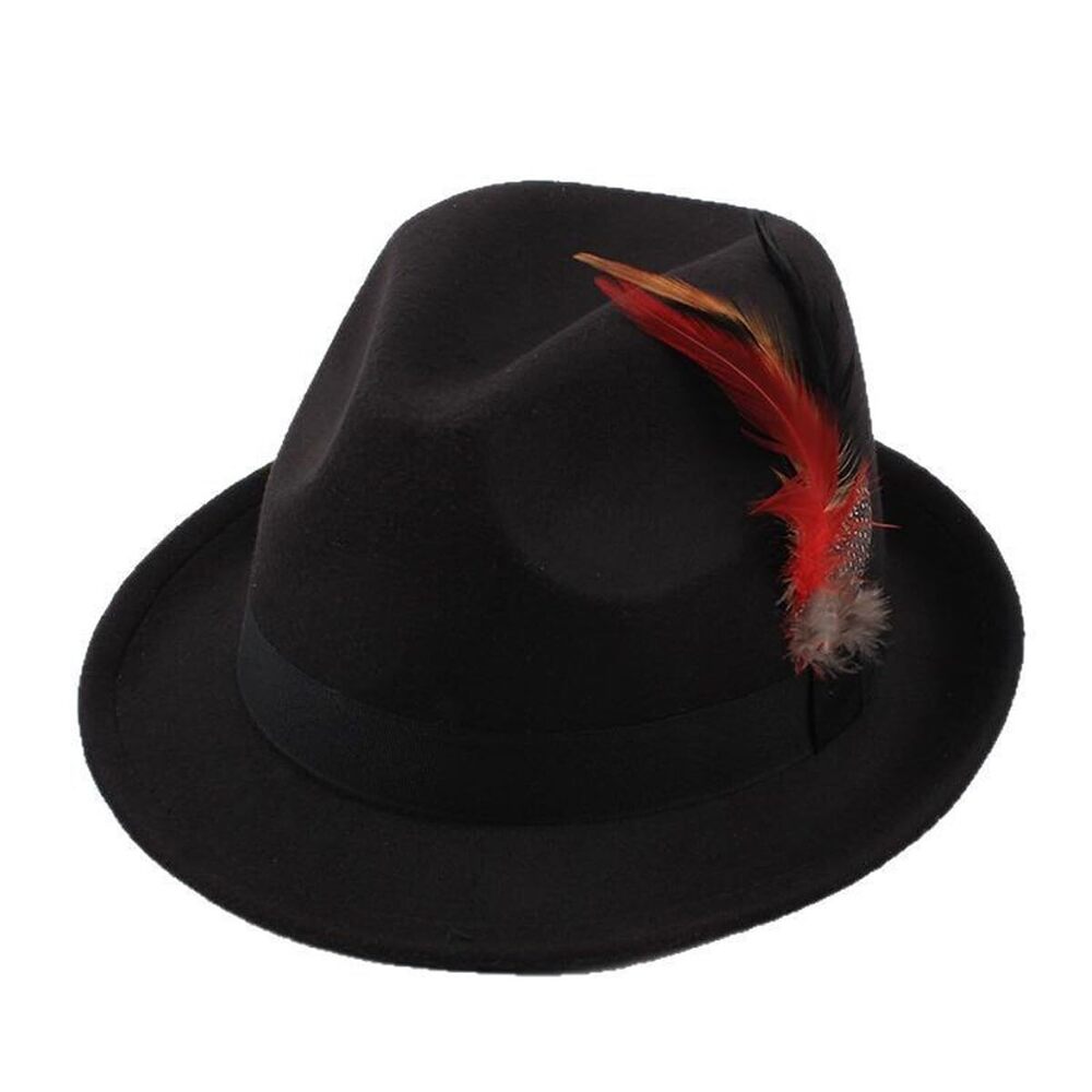 1435 Felt Fedora Sun Bucket Hat UV Protective UPF 50+ Short Brim Summer